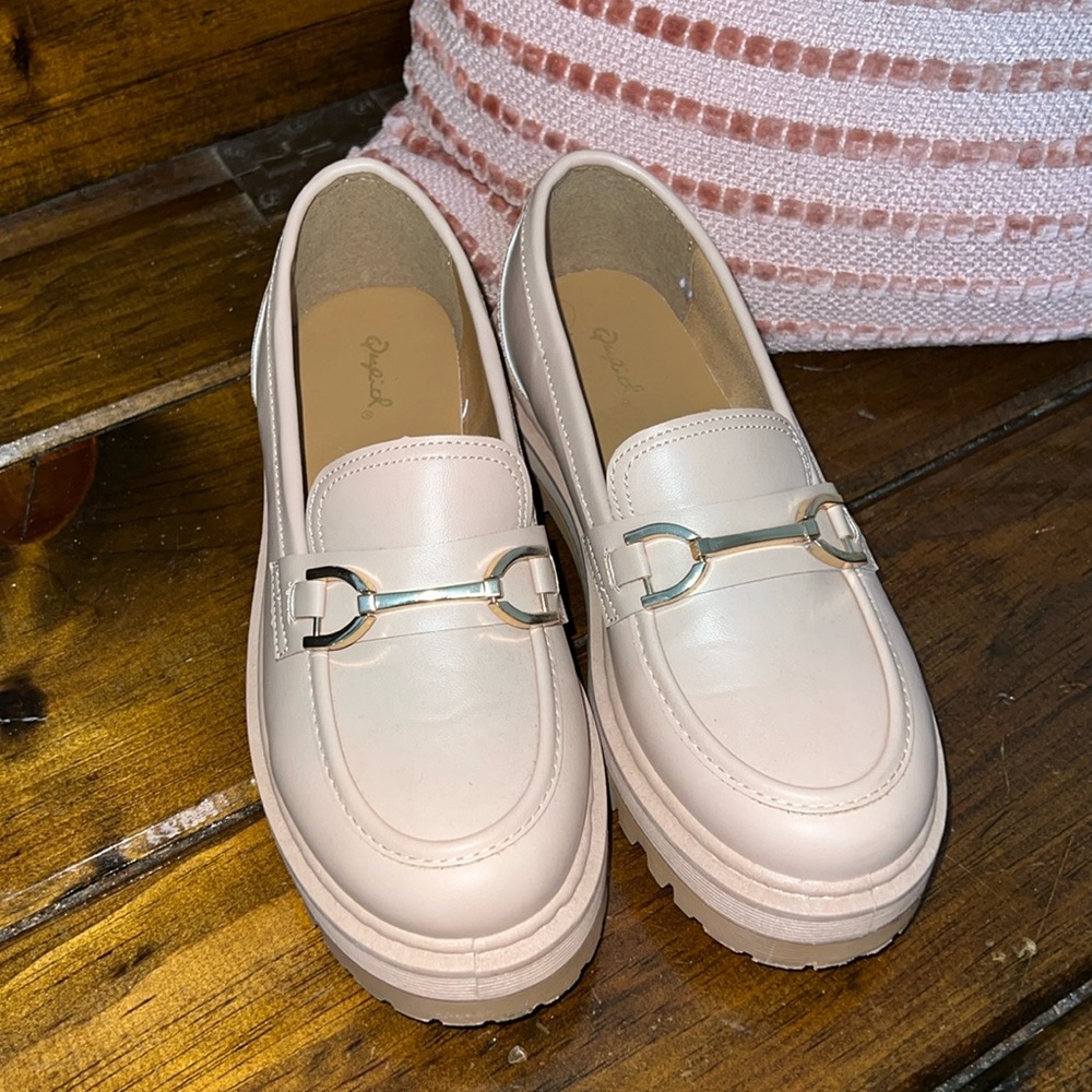 Qupid Lug‎ Sole Loafers- 7.5